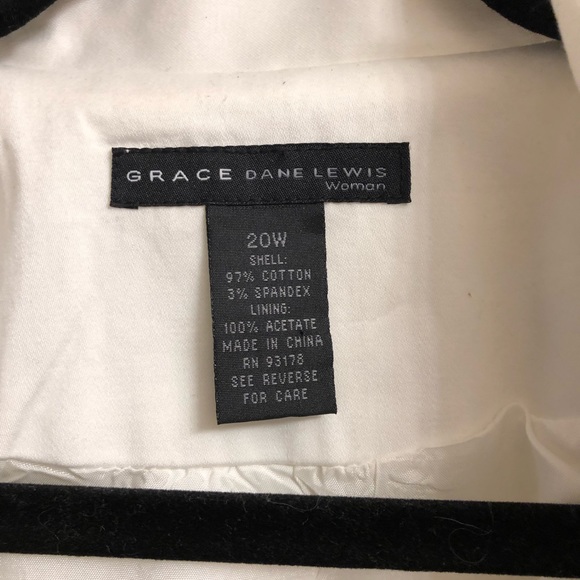 GRACE Dane Lewis Plus Size 20W Cropped Jacket NWOT - Picture 3 of 5